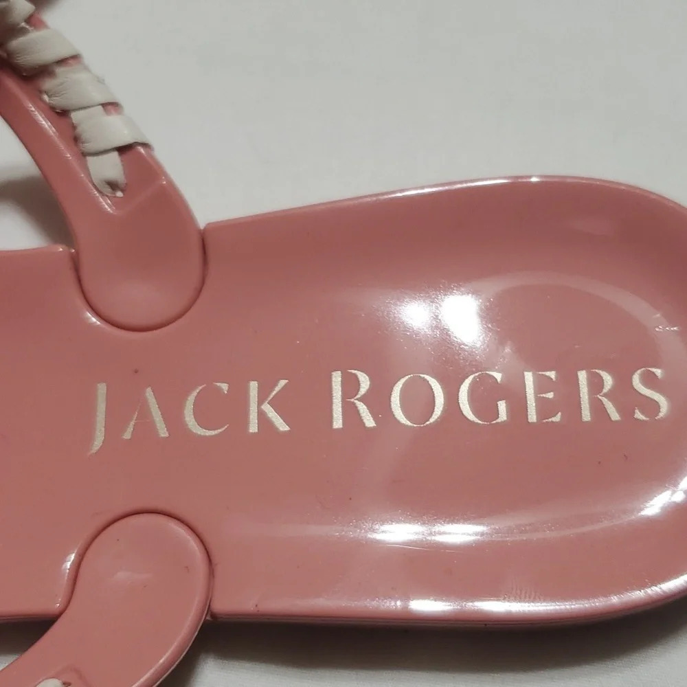 Jack Rogers pink white medallion sandals - Picture 5 of 8